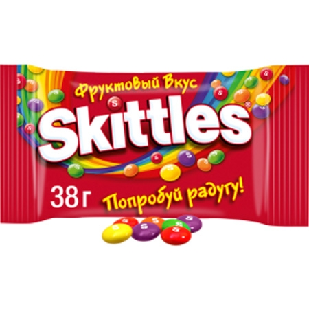Новогодний подарок Драже жевательное Skittles 38гр